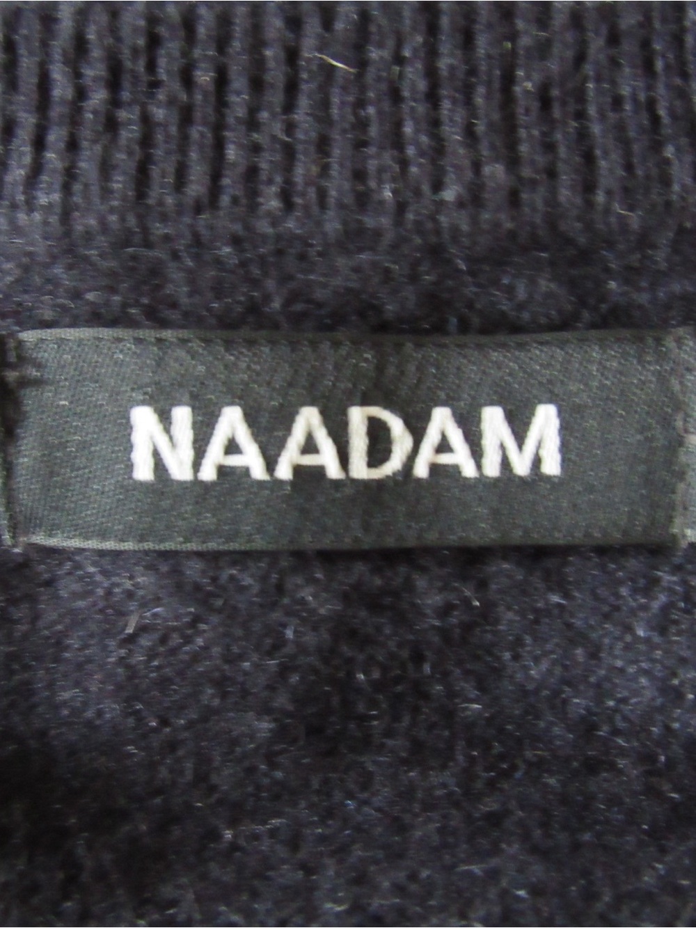 Naadam Cashmere Sweater Large Black Deep Navy Knit Soft Crewneck Classic - Picture 7 of 7